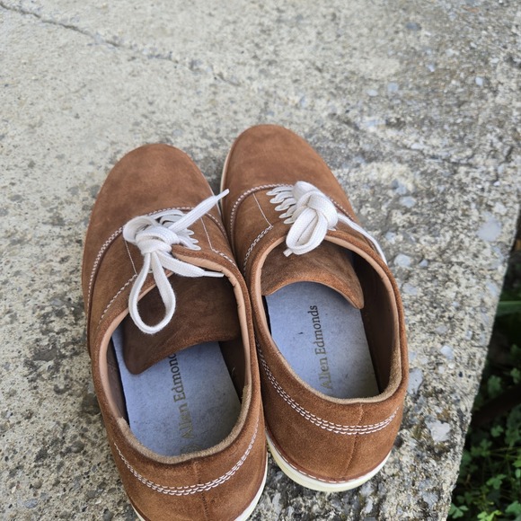 Allen Edmonds Porter Derby Suede Lace Up Sneakers US Men\'s 9D Brown main image 3